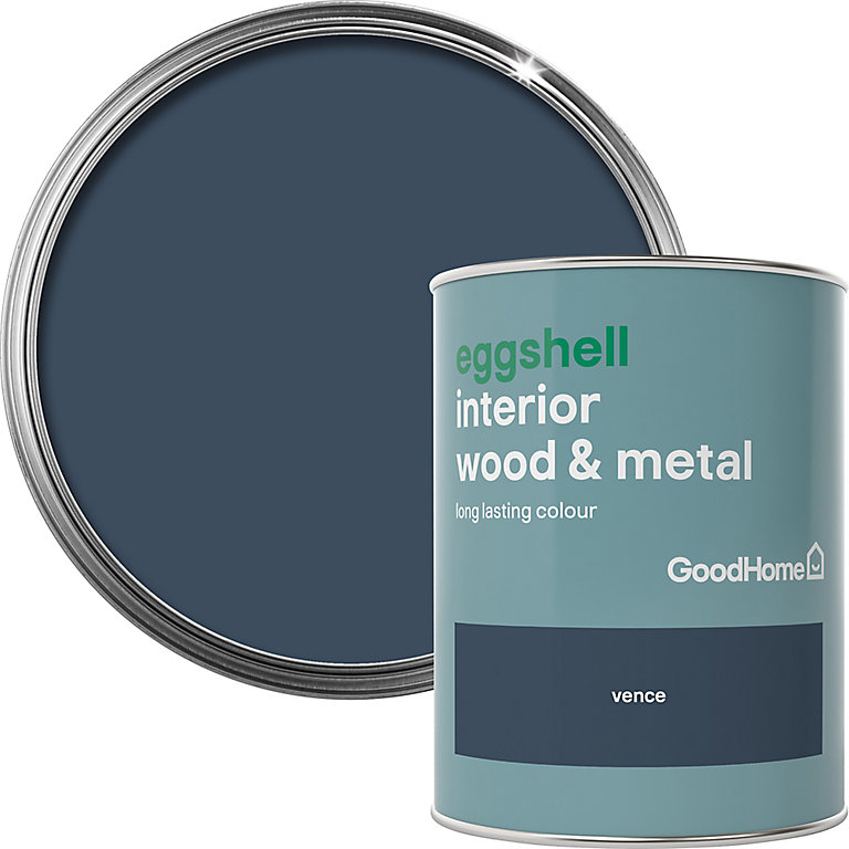 Image of GoodHome Vence Eggshell Metal & wood paint, 750ml