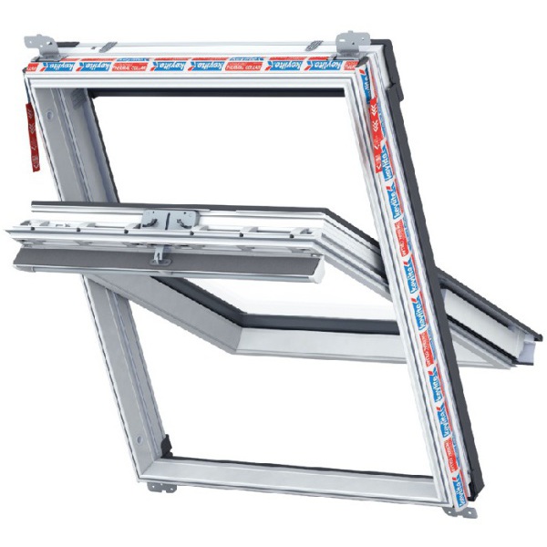 Product image for Keylite White Centre Pivot Roof Window 550 X 980mm WFCP02T