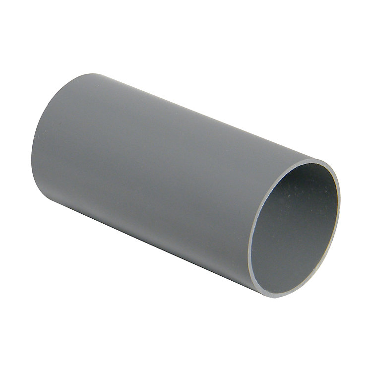 Product image for Round Downpipe 2m Pipe Grey 50mm