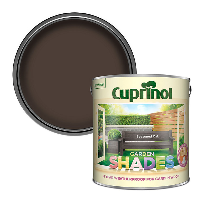 Product image for Cuprinol Garden shades Seasoned oak Matt Exterior Wood paint, 2.5L