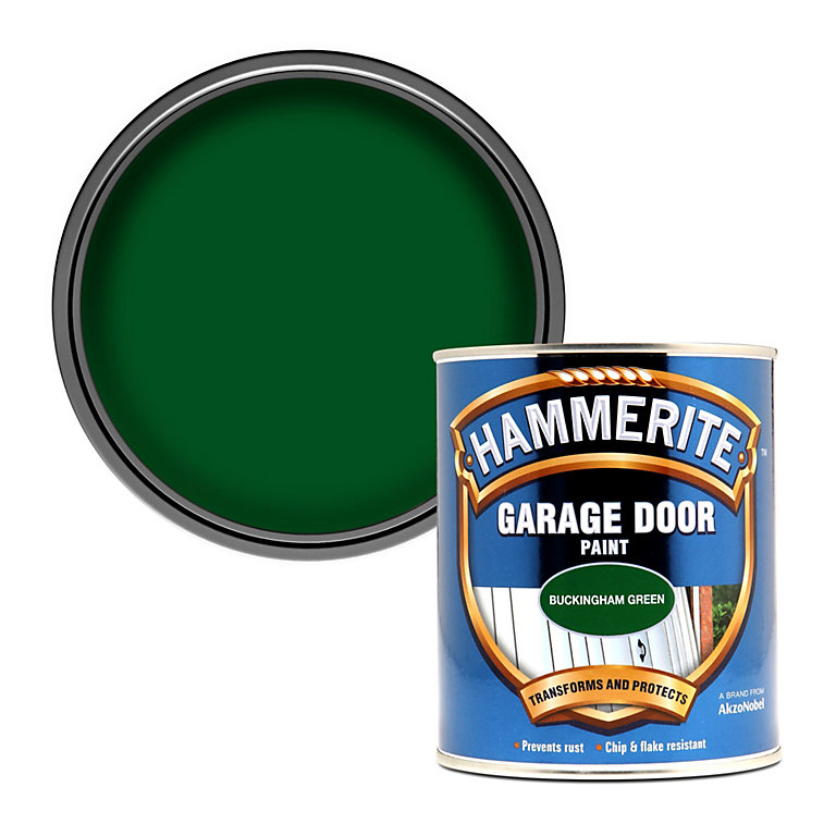Product image for Hammerite Buckingham green High gloss Garage door paint, 750ml