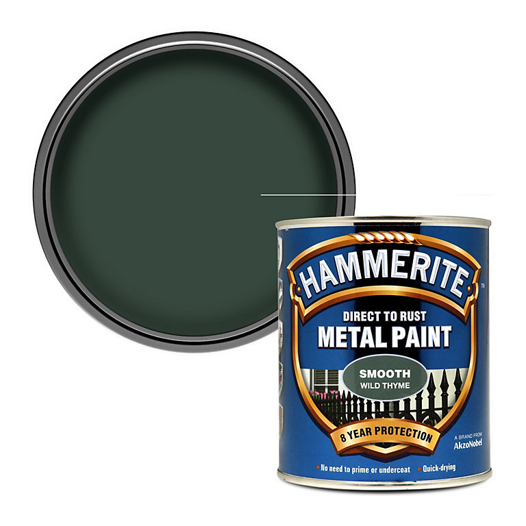 Product image for Hammerite Wild thyme Gloss Exterior Metal paint, 750ml