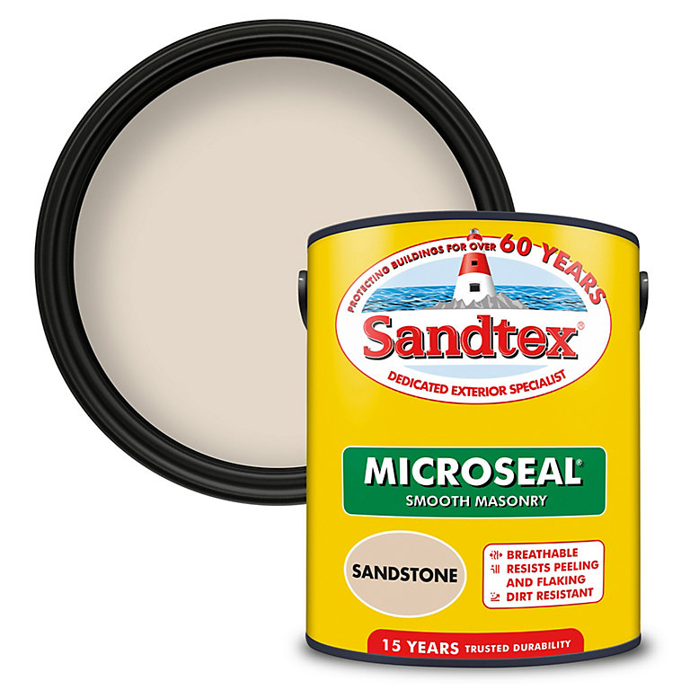 Product image for Sandtex Ultra smooth Sandstone Masonry paint, 5L