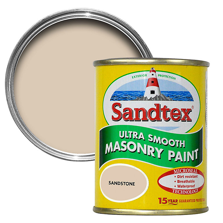 Product image for Sandtex Ultra smooth Sandstone Masonry paint, 150ml Tester pot