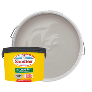 Image of Sandtex Ultra smooth Plymouth grey Masonry paint, 10L