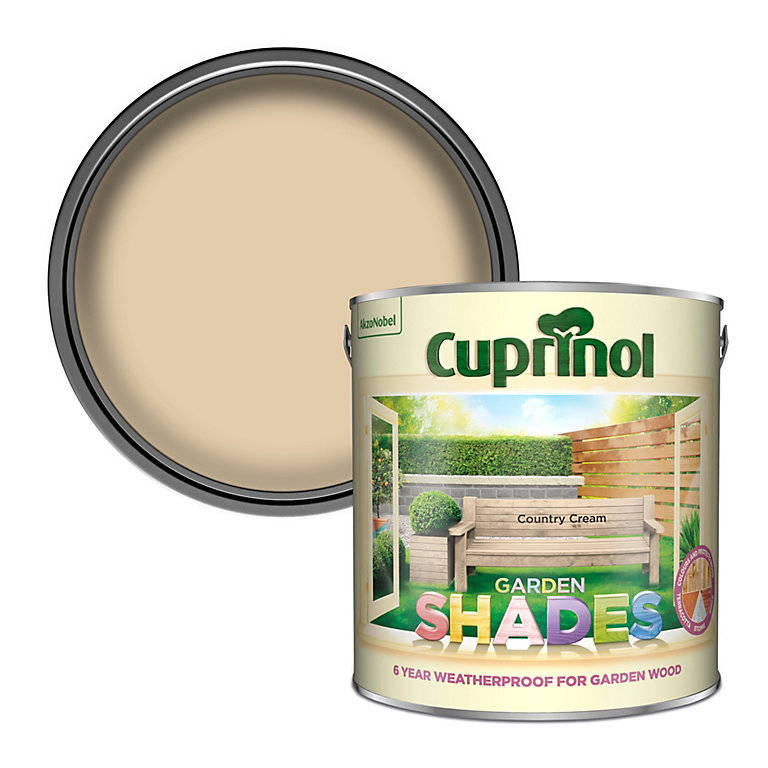 Product image for Cuprinol Garden shades Country cream Matt Exterior Wood paint, 2.5L