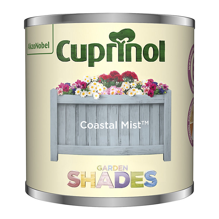 Product image for Cuprinol Garden shades Coastal Mist Matt Multi-surface Garden Wood paint, 125ml Tester pot