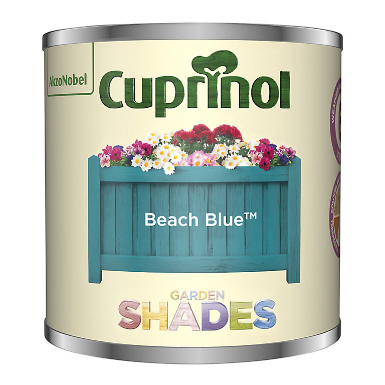 Product image for Cuprinol Garden shades Beach Blue Matt Multi-surface Garden Wood paint, 125ml Tester pot