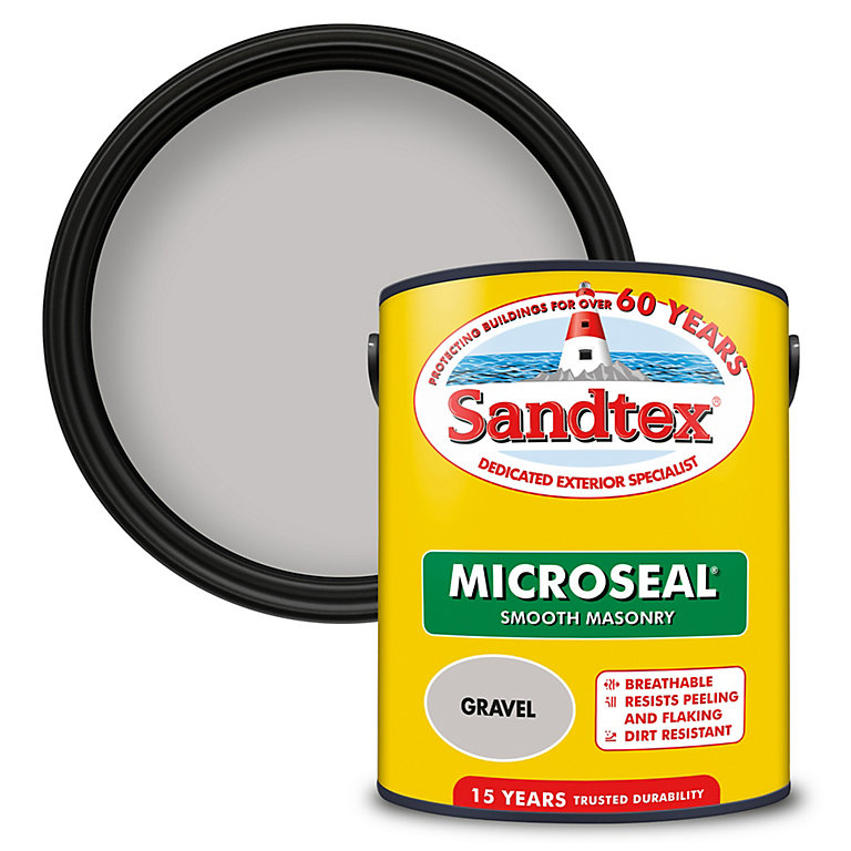 Product image for Sandtex Ultra smooth Gravel Masonry paint, 5L