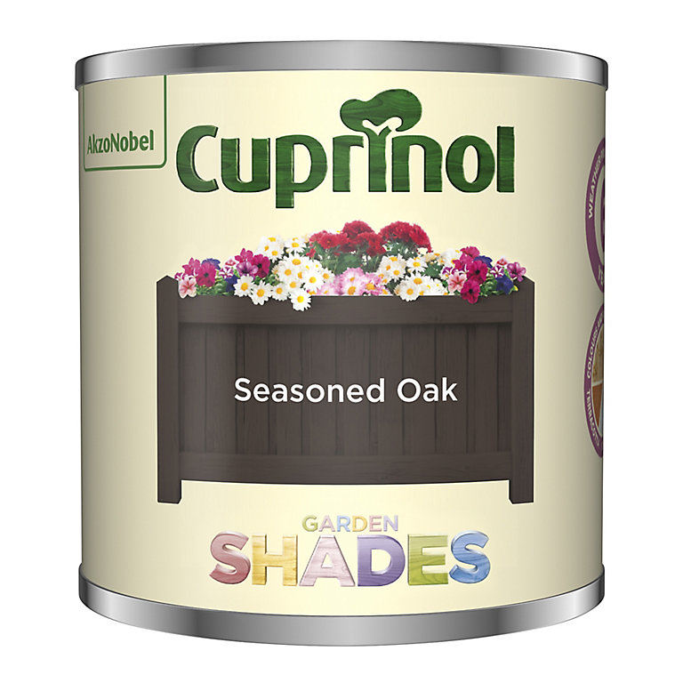 Product image for Cuprinol Garden shades Seasoned Oak Matt Multi-surface Garden Wood paint, 125ml Tester pot