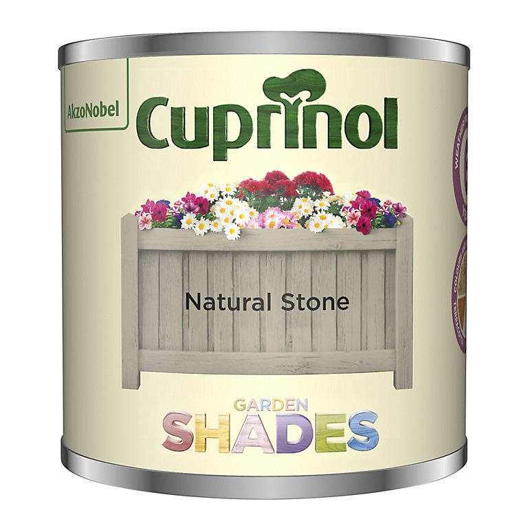 Product image for Cuprinol Garden shades Natural Stone Matt Multi-surface Garden Wood paint, 125ml Tester pot
