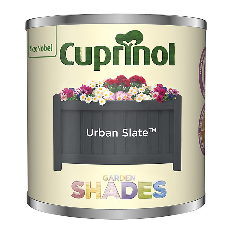 Product image for Cuprinol Garden shades Urban Slate Matt Multi-surface Garden Wood paint, 125ml Tester pot