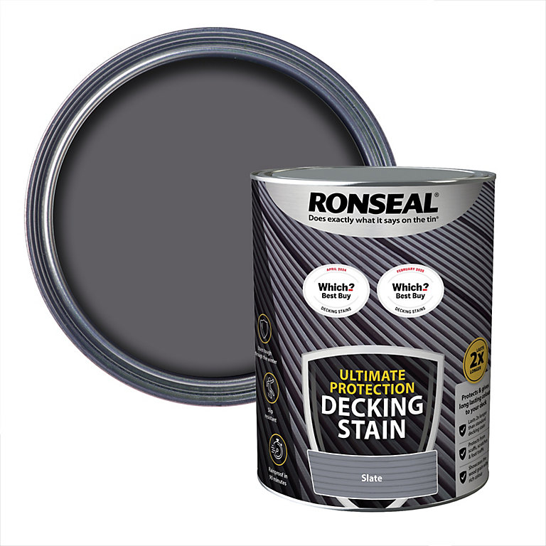 Product image for Ronseal Ultimate Protection Decking Stain - Slate 5l