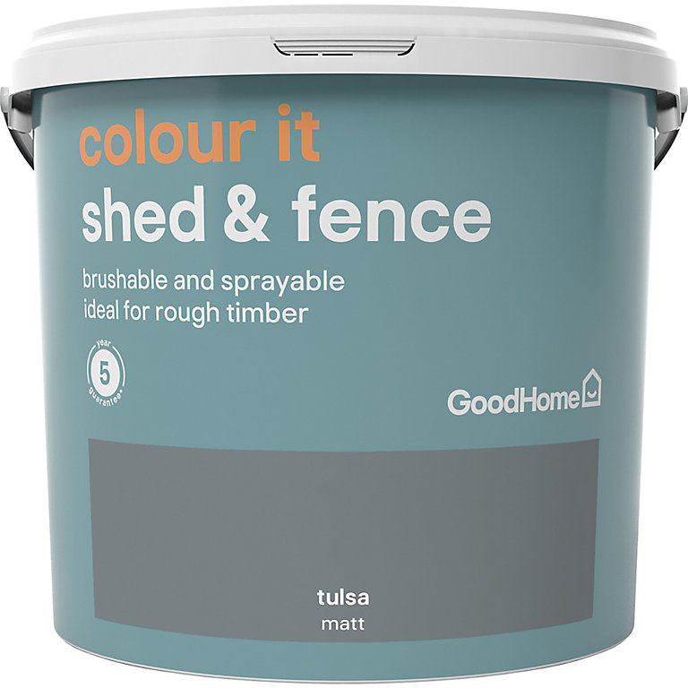 Image of GoodHome Colour it Tulsa Matt Fence & shed Stain, 5L
