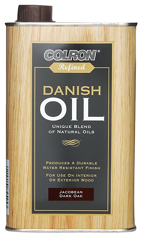 Product image for Colron Refined Jacobean dark oak Danish Wood oil, 500ml