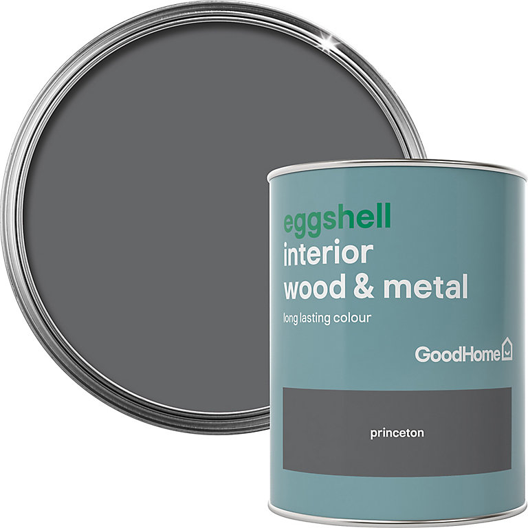 Image of GoodHome Princeton Eggshell Metal & wood paint, 750ml