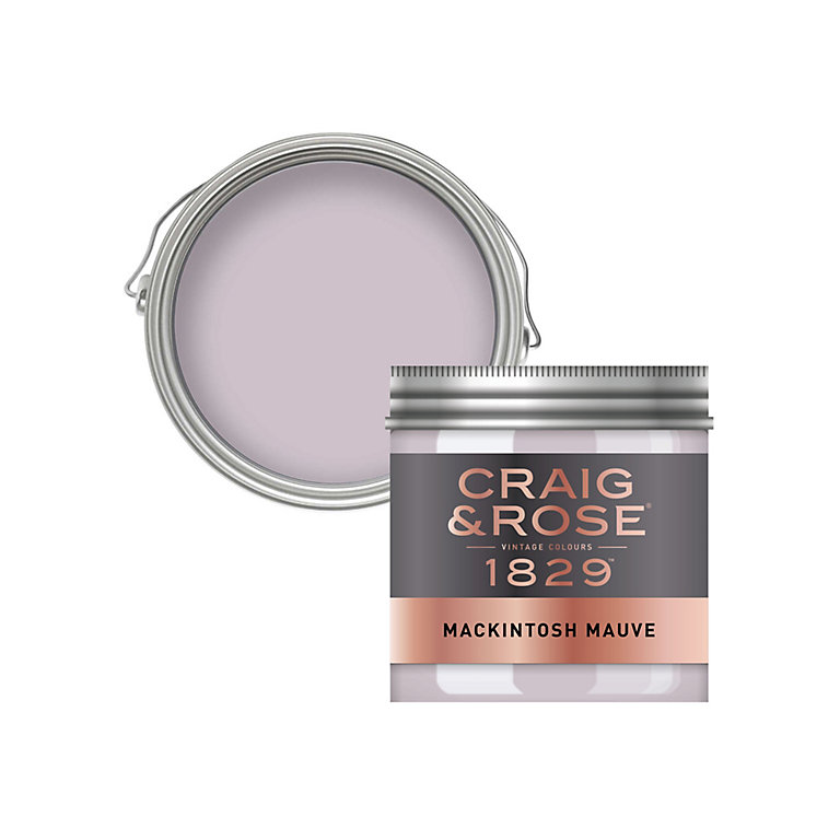 Image of Craig & Rose 1829 Mackintosh Mauve Chalky Emulsion paint, 50ml
