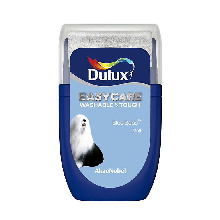 Dulux Easycare Blue babe Matt Emulsion paint, 30ml Tester pot | Compare The Build