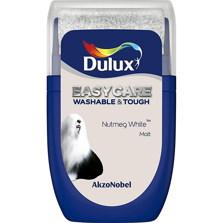 Product image for Dulux Easycare Nutmeg white Matt Emulsion paint, 30ml Tester pot