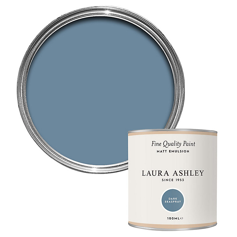 Image of Laura Ashley Dark Seaspray Matt Emulsion paint, 100ml