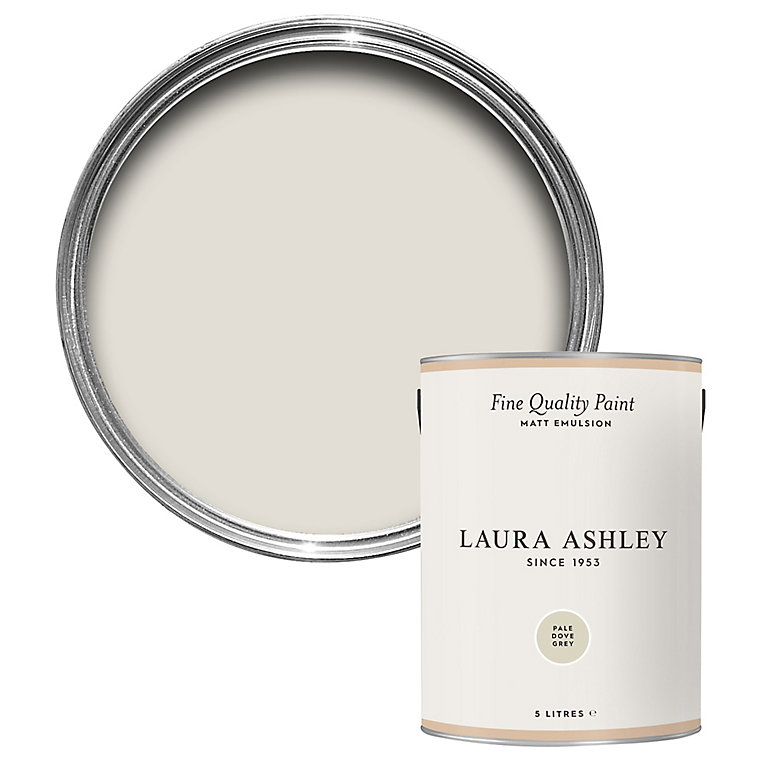 Image of Laura Ashley Pale Dove Grey Matt Emulsion paint, 5L