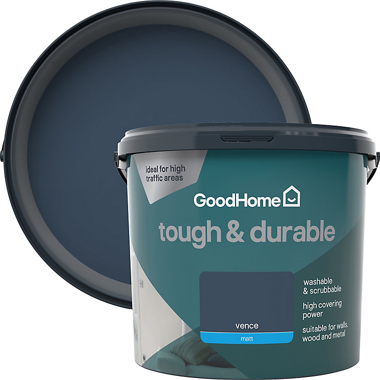 Image of GoodHome Tough & Durable Vence Matt Emulsion paint, 5L
