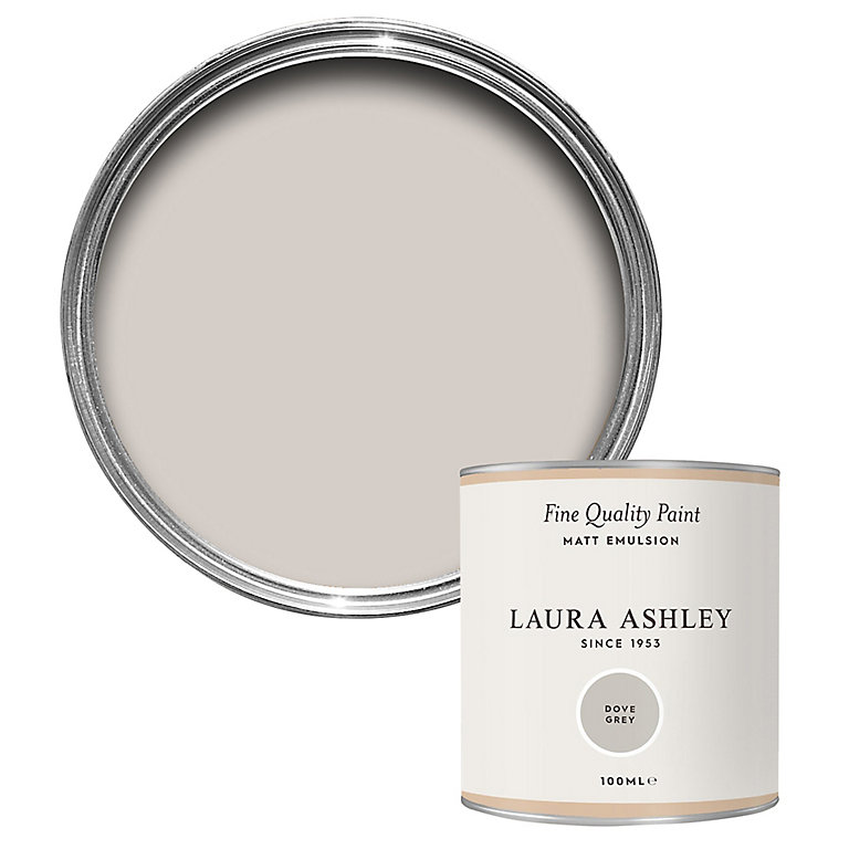 Image of Laura Ashley Dove Grey Matt Emulsion paint, 100ml