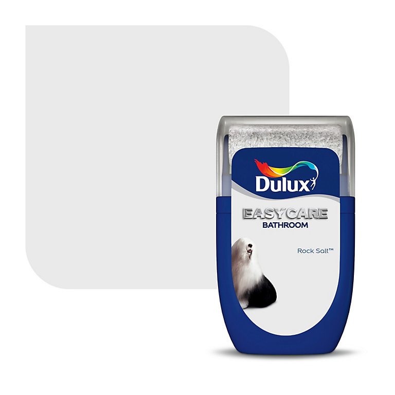 Product image for Dulux Easycare Rock salt Soft sheen Emulsion paint, 30ml Tester pot