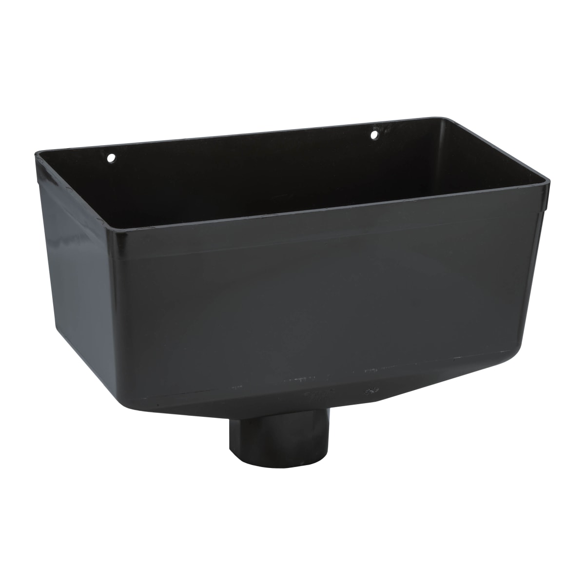 Product image for Round Downpipe Hopper Head Medium Black 68mm