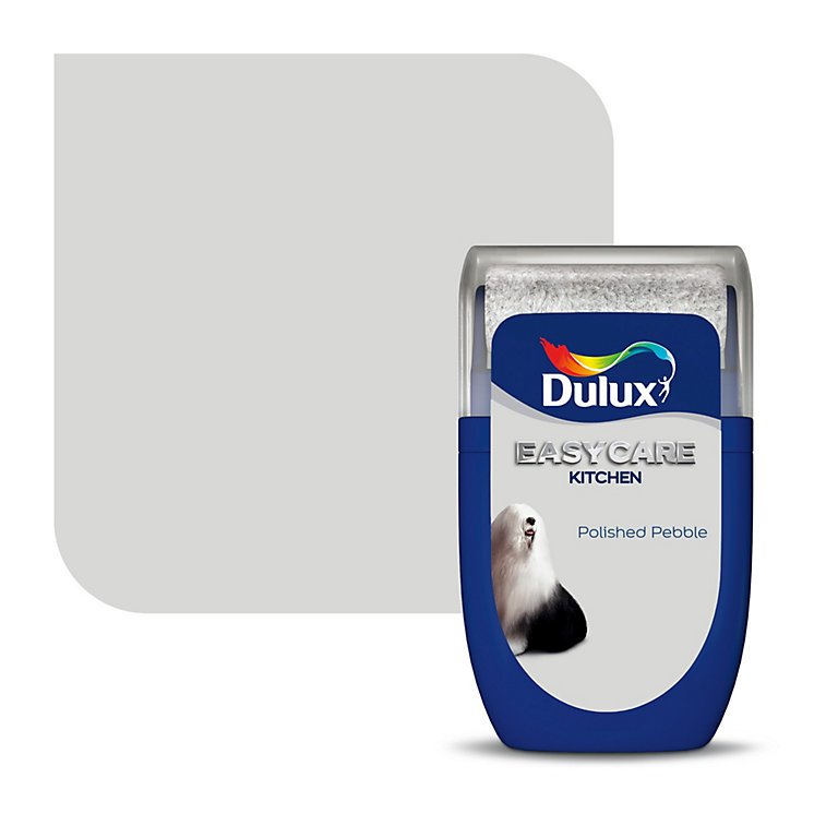 Image of Dulux Easycare Kitchen Polished pebble Matt Emulsion paint, 30ml Tester pot
