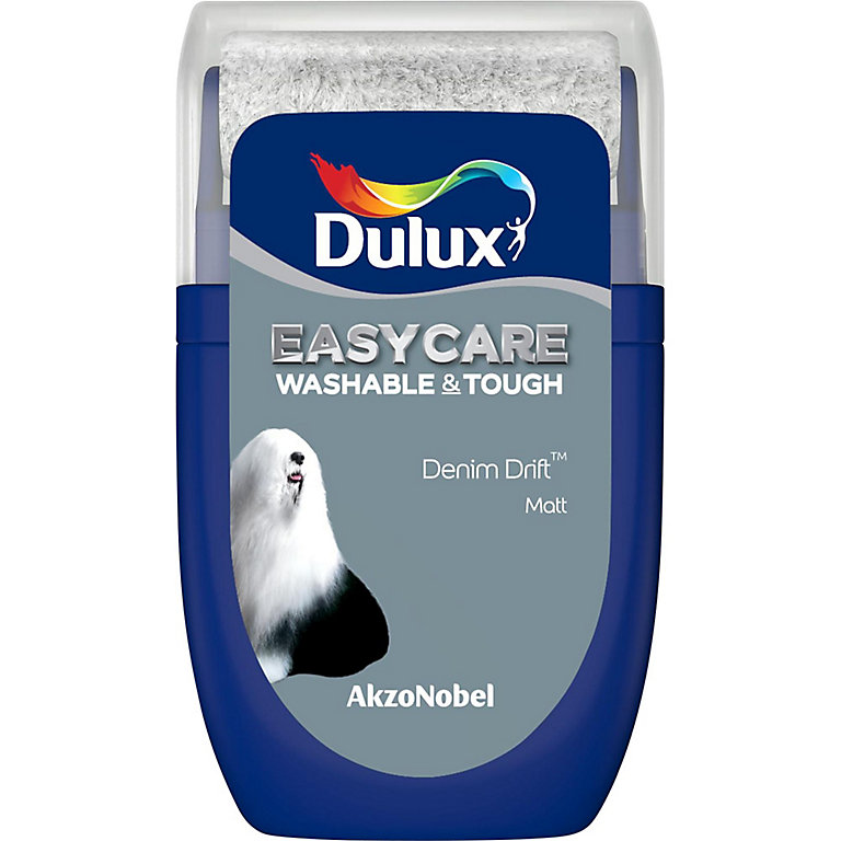 Product image for Dulux Easycare Denim drift Matt Emulsion paint, 30ml Tester pot