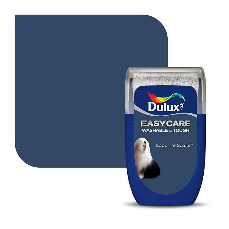 Dulux Easycare Sapphire salute Matt Emulsion paint, 30ml Tester pot Price Comparisons | Compare The Build
