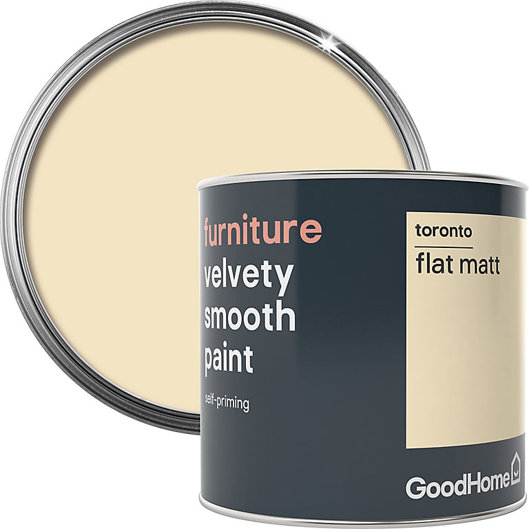 Image of GoodHome Toronto Flat matt Furniture paint, 500ml