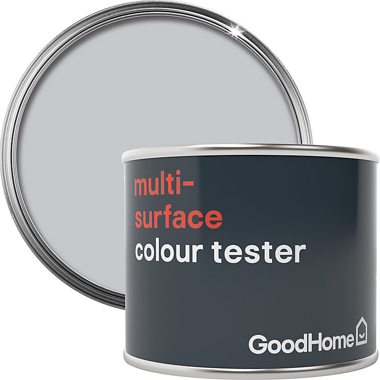Image of GoodHome Melville Satin Multi-surface paint, 70ml Tester pot