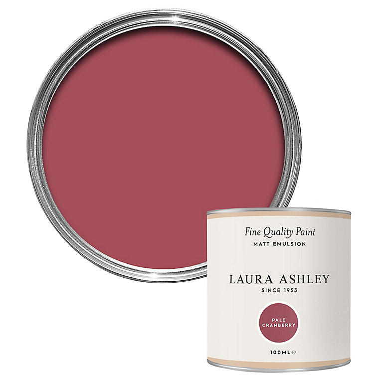 Product image for Laura Ashley Pale Cranberry Matt Emulsion paint, 100ml