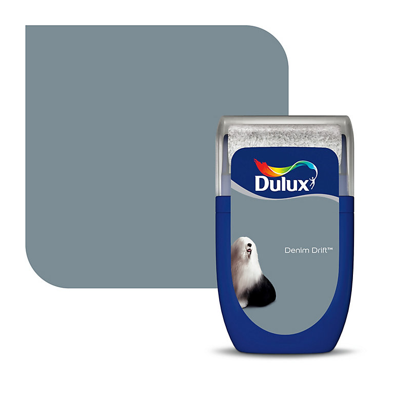 Product image for Dulux Standard Denim drift Matt Emulsion paint, 30ml Tester pot