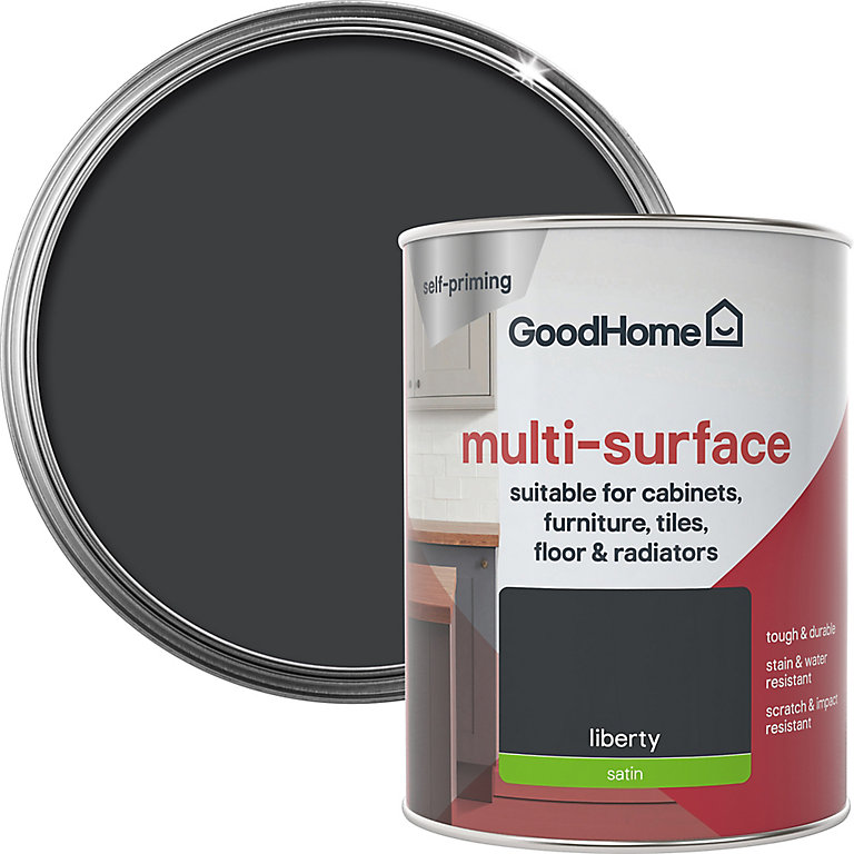 Image of GoodHome Durable Liberty Satin Multi-surface paint, 750ml