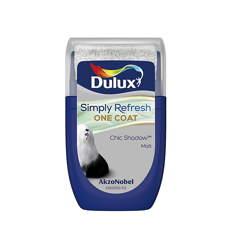 Product image for Dulux One coat Chic shadow Matt Emulsion paint, 30ml Tester pot