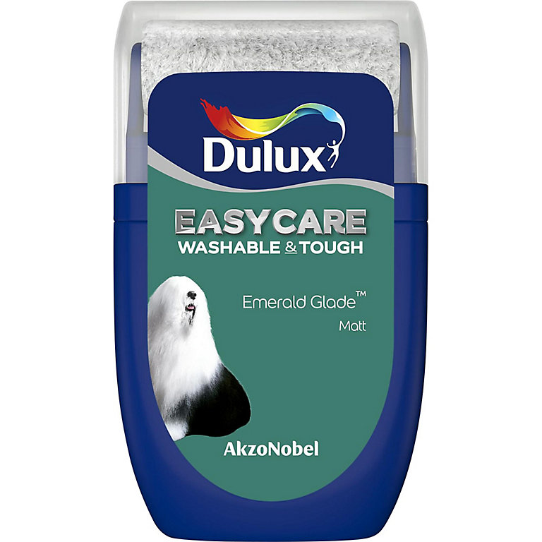 Product image for Dulux Easycare Emerald glade Matt Emulsion paint, 30ml Tester pot