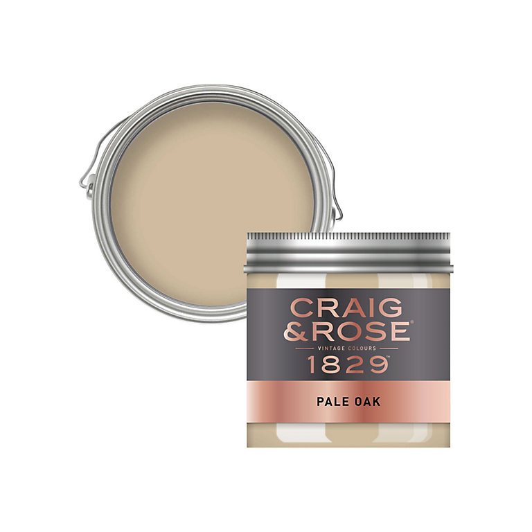 Image of Craig & Rose 1829 Pale Oak Chalky Emulsion paint, 50ml