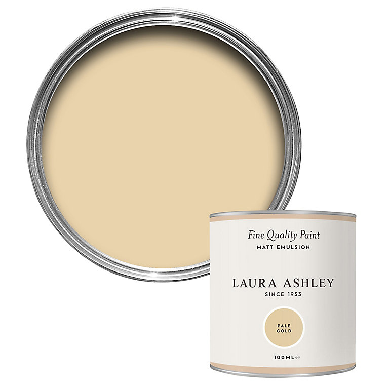Product image for Laura Ashley Pale Gold Matt Emulsion paint, 100ml
