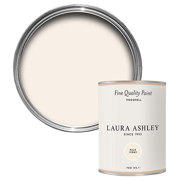 Image of Laura Ashley Pale Ivory Eggshell Emulsion paint, 750ml