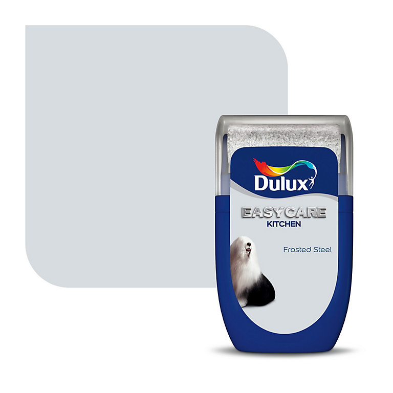 Product image for Dulux Easycare Frosted steel Matt Emulsion paint, 30ml Tester pot