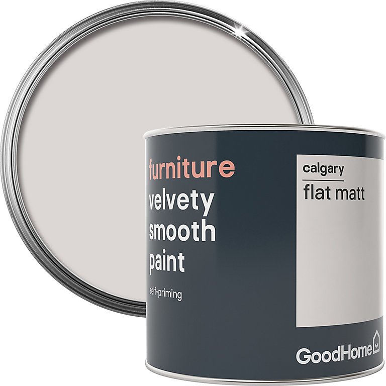 Image of GoodHome Calgary Flat matt Furniture paint, 500ml
