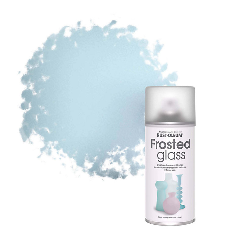 Image of Rust-Oleum Frosted Glass Ocean Matt Frosted glass effect Topcoat Spray paint, 150ml
