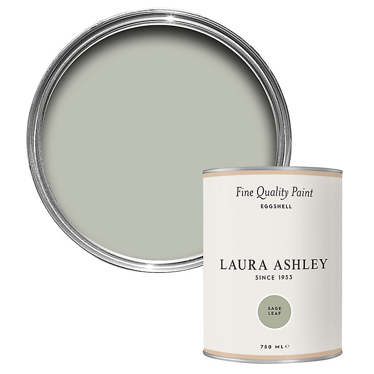 Image of Laura Ashley Sage Leaf Eggshell Emulsion paint, 750ml