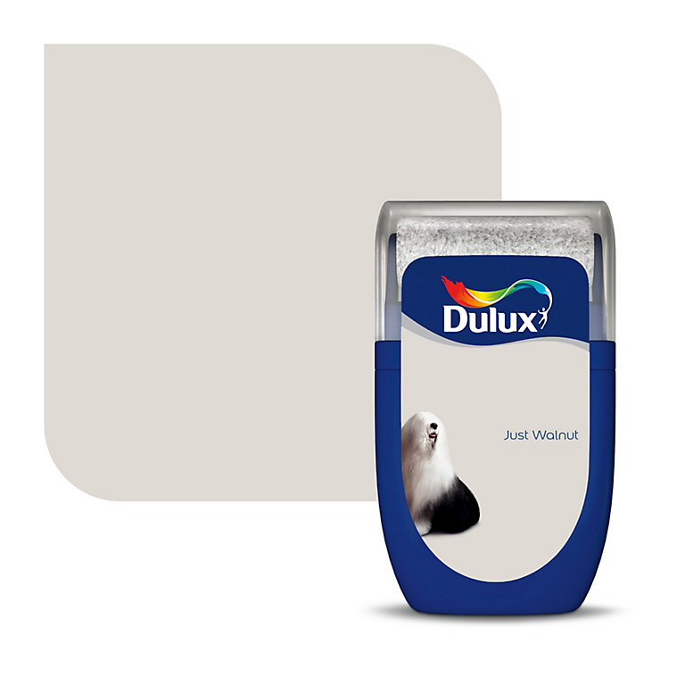 Product image for Dulux Standard Just walnut Matt Emulsion paint, 30ml Tester pot