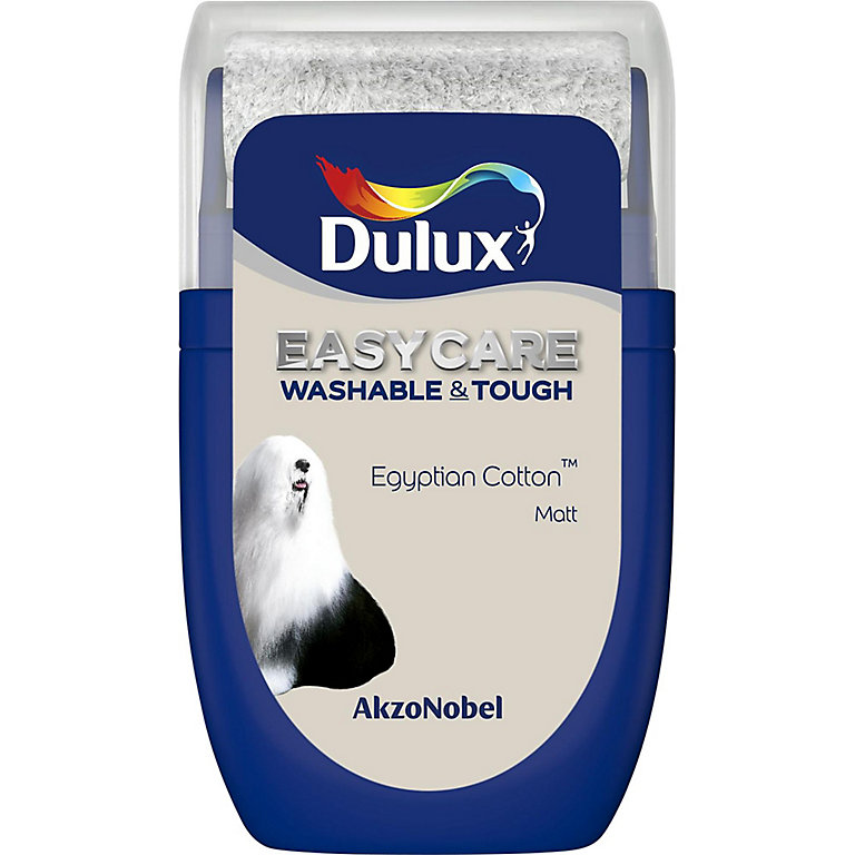 Product image for Dulux Easycare Egyptian cotton Matt Emulsion paint, 30ml Tester pot