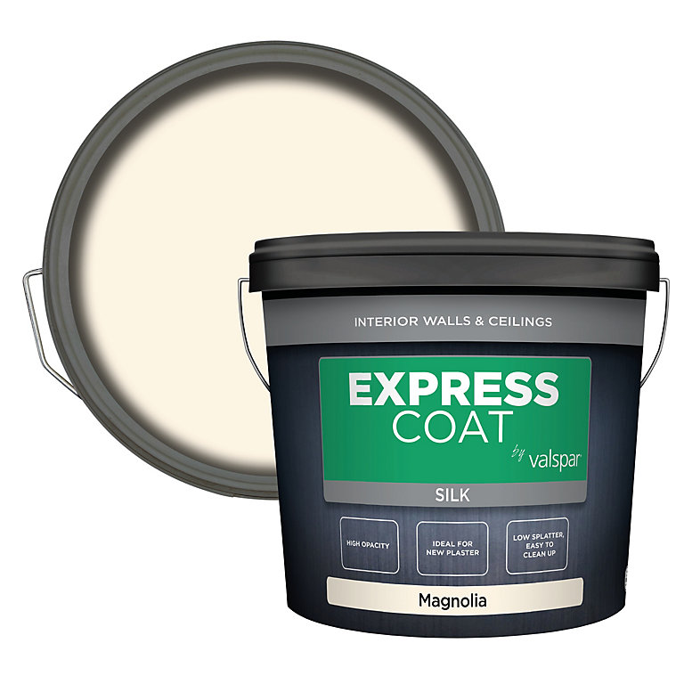 Image of Valspar Express Coat Magnolia Silk Wall paint, 10L