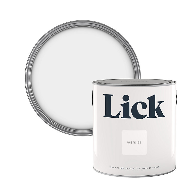 Image of Lick White 02 Eggshell Emulsion paint, 2.5L